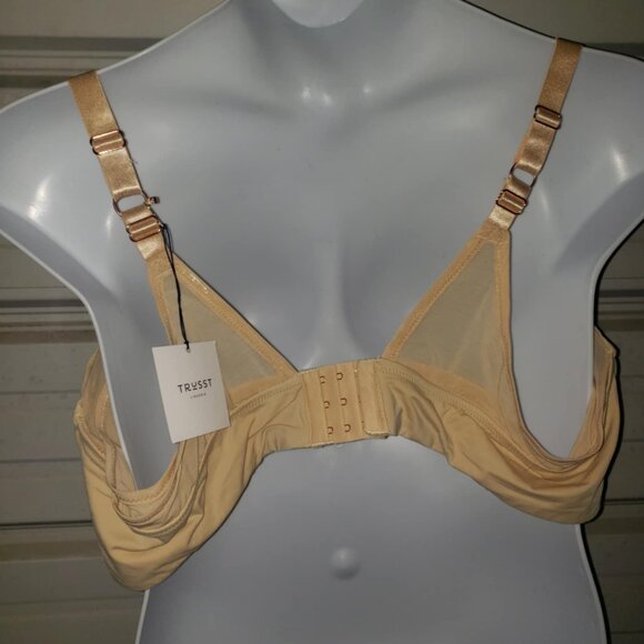 New TRUSST Lingerie Plus Size 46DD "Naomi" Cream Color Nude Bra TL4101LN - Picture 4 of 5